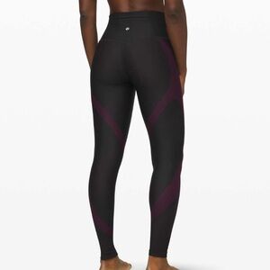 Lululemon Mapped Out High-Rise Tight Black Marvel Purple Pink 4